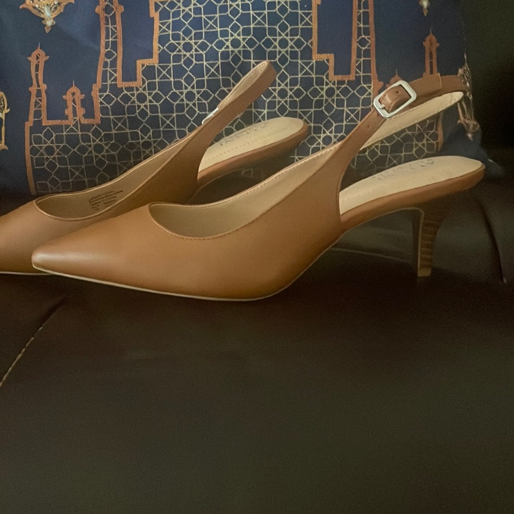 Women’s step N flex - toe Babbsy, pointed - toe sling back pumps.
